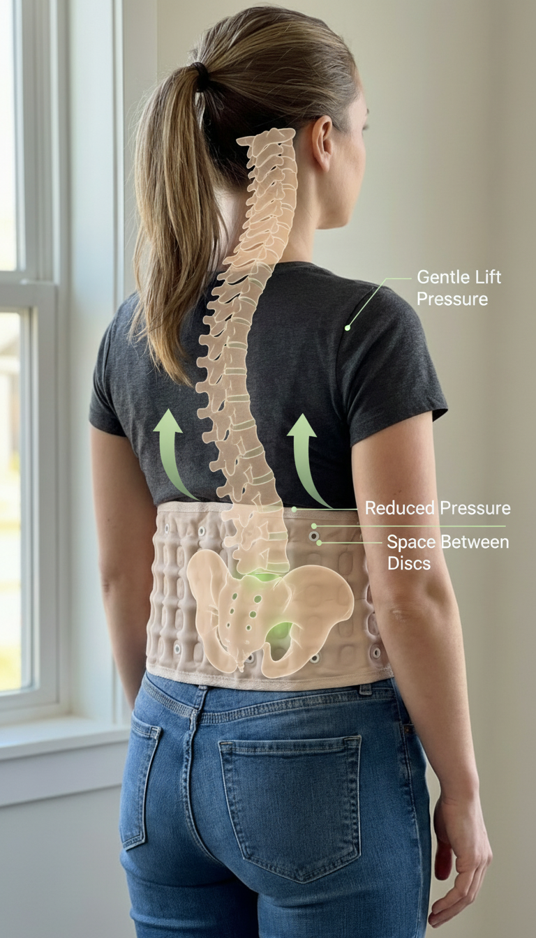 SpineSupport- Inflatable Back Traction & Support Belt